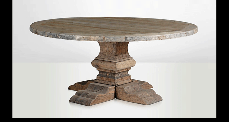 Round Wooden Dining Table