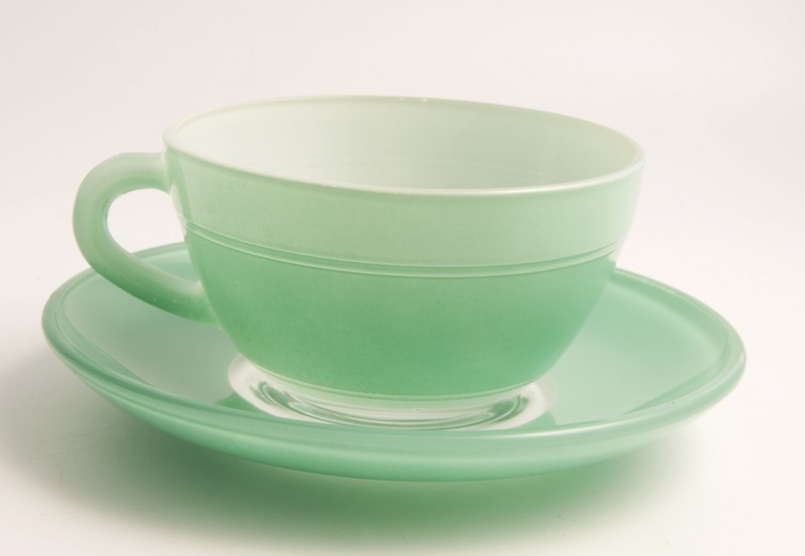 Vintage glass coffee cups