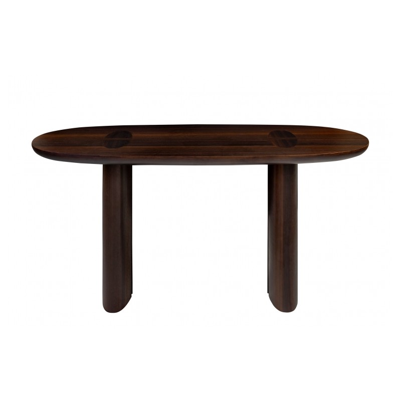 The Wooden Console Pablo Is A Beautiful, Oval Console Table