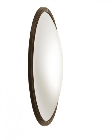 Hippolyte Convex Mirror, Antique Bronze Bathroom Mirrors